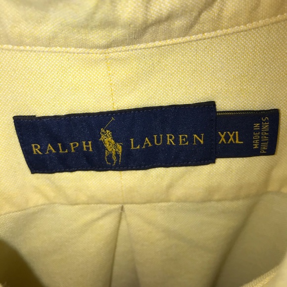 Ralph Lauren Yellow Button up shirt - Picture 3 of 3